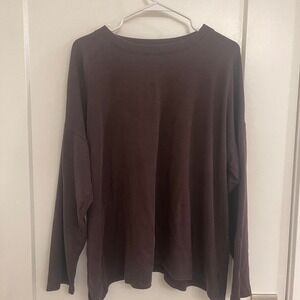 Eileen Fisher Purple Casual Shirt Long Sleeved Minimalist Luxury XL Classic